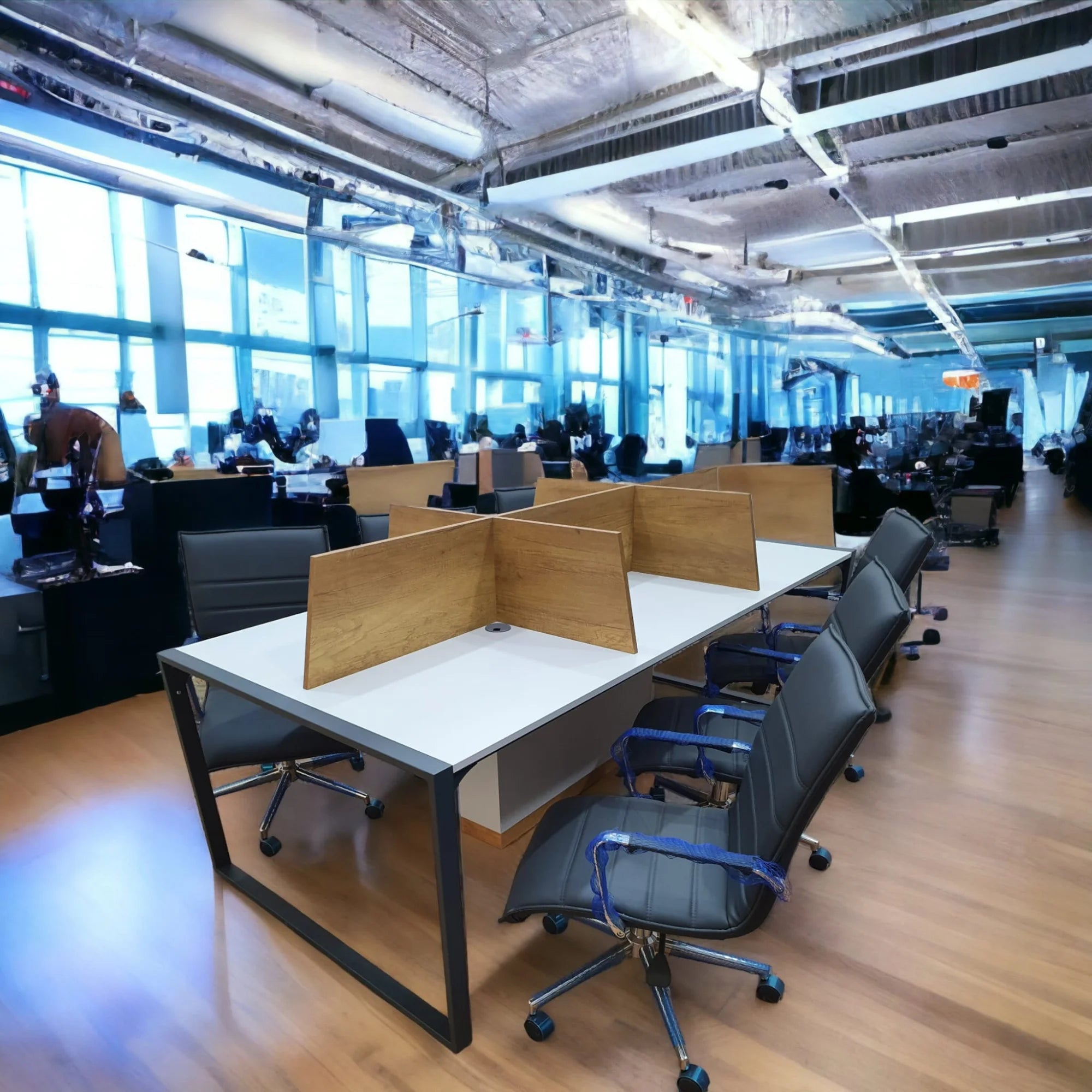 Apple 6lı Çoklu Çalışma Masası Workstation Petra - Gri ISTANBUL
