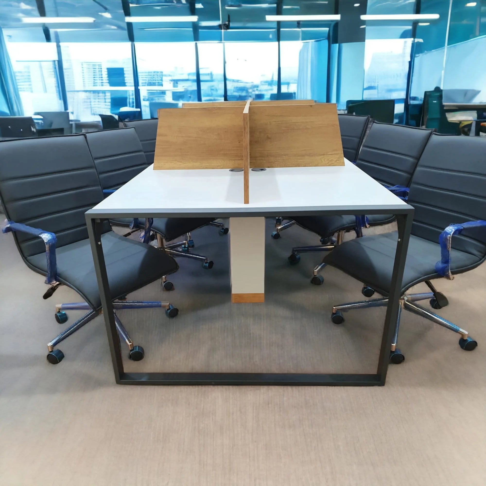 Apple 6lı Çoklu Çalışma Masası Workstation Petra - Gri ISTANBUL