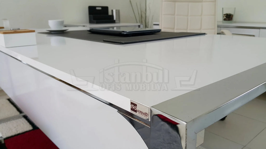 Apple Makam Masası 190x90 Hg. Beyaz ISTANBUL-TSI