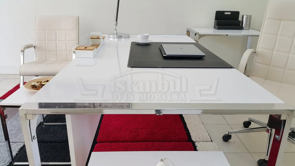 Apple Makam Masası 190x90 Hg. Beyaz ISTANBUL-TSI
