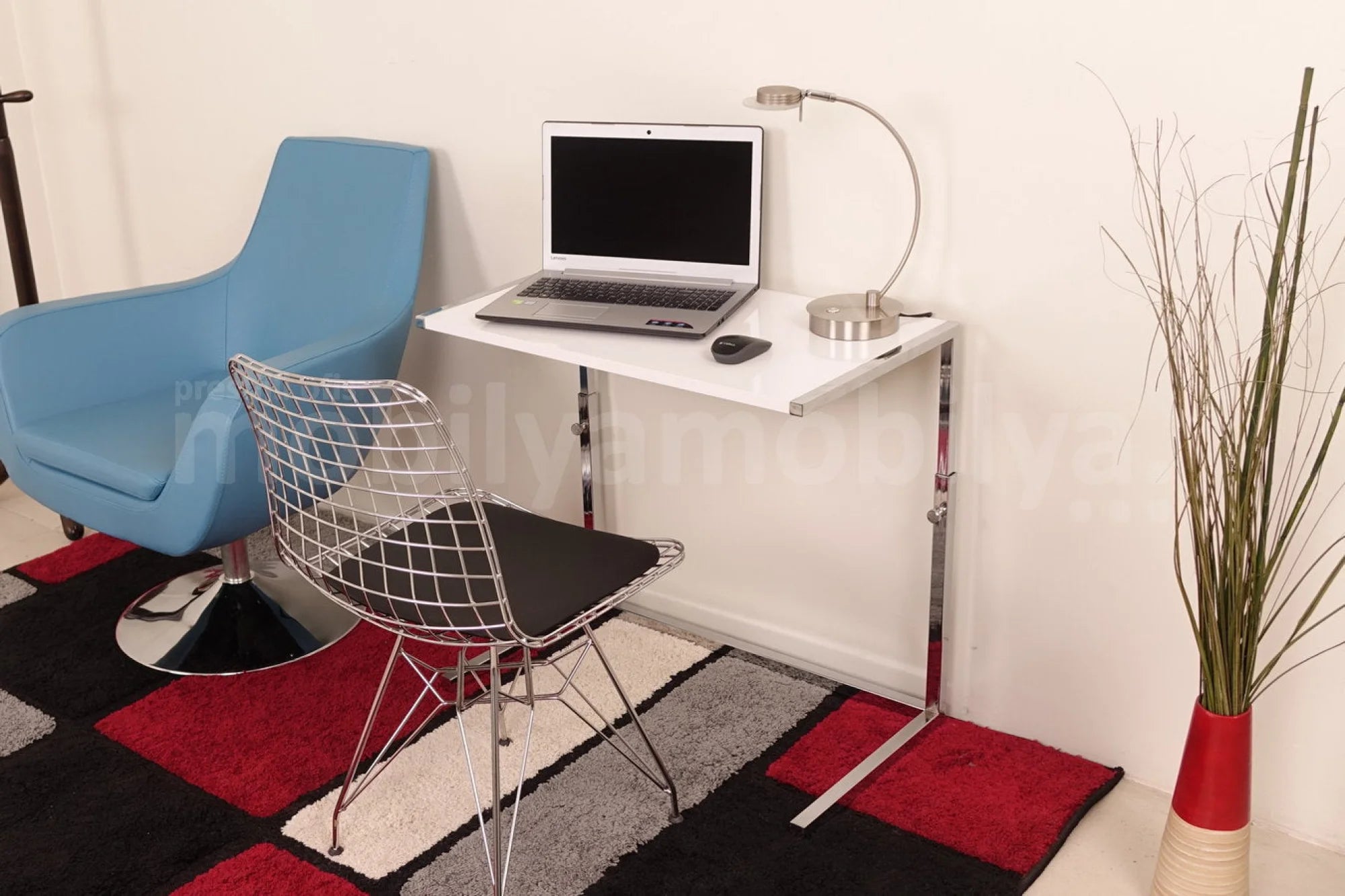 Bella Laptop Sehpası Highgloss Beyaz ISTANBUL-TSI