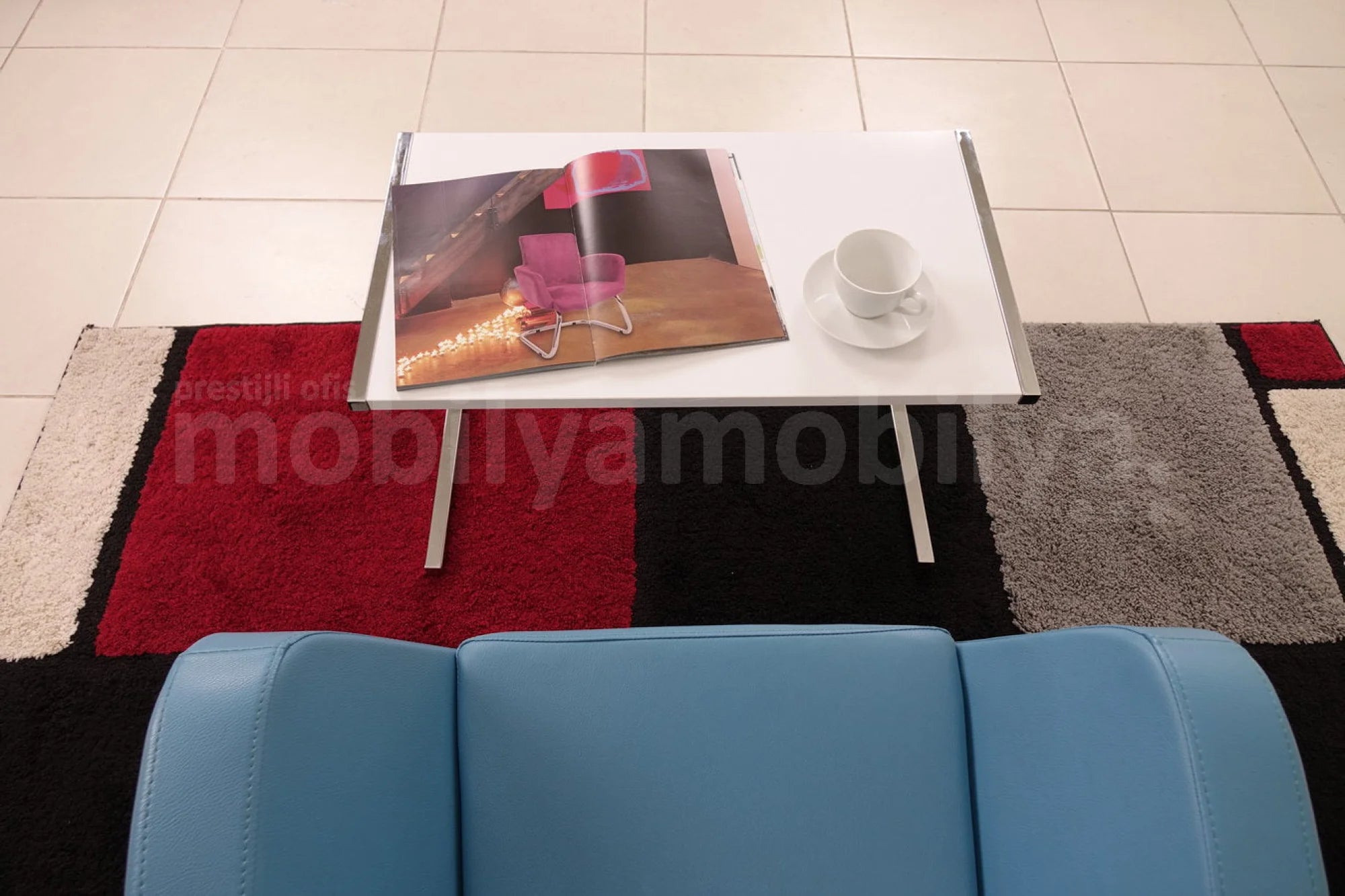 Bella Laptop Sehpası Highgloss Beyaz ISTANBUL-TSI