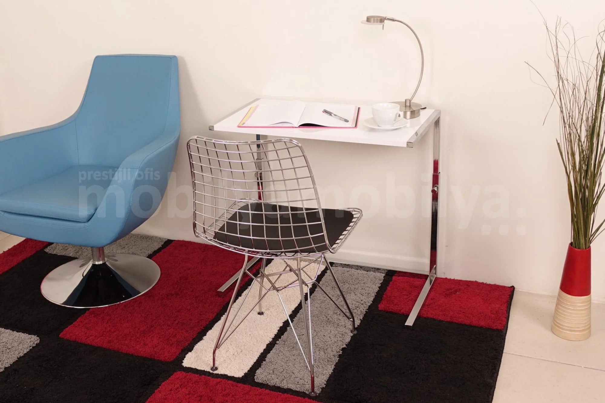Bella Laptop Sehpası Highgloss Beyaz ISTANBUL-TSI