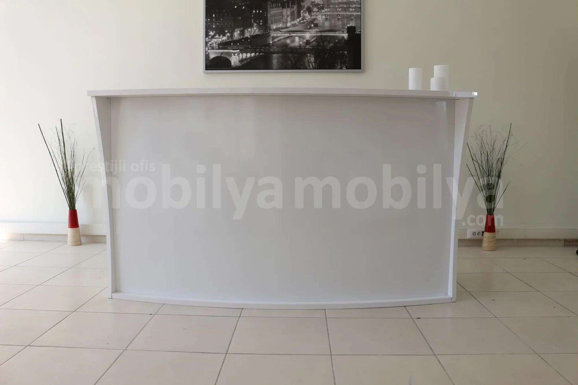 İstanbul Ofis Karşılama Bankosu Oval ISTANBUL