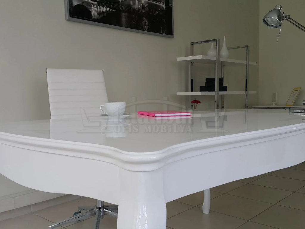 Lake Lukens Beyaz Ofis Çalışma Masası Alda ISTANBUL-TSI