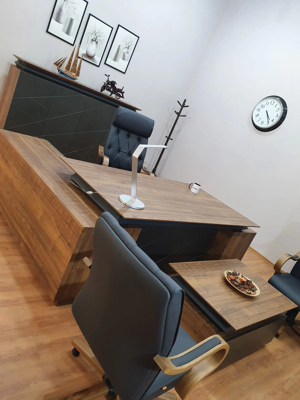 Ofis Makam Takımı İmza, Ceviz ve Lake, Minimal Ölçü ISTANBUL