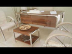 Büro-Schreibtisch-Set İstanbul Valante Hg.Ceviz MDF
