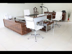 Porshland Ofis Makam Masası Etejerli 220x100