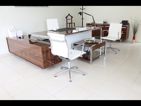 Porshland Ofis Makam Masası Etejerli 220x100