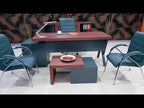 Chefbüro-Möbel-Set Istanbul Captiva - Walnuss-Anthrazit